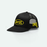 Smile Black Meshback Trucker Hat - One8 - Vintage Arabian Streetwear
