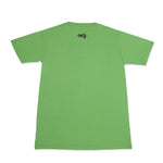 شرطة دبي Dubai Police Green T-shirt with hand drawn linocut design inspired by classic police car